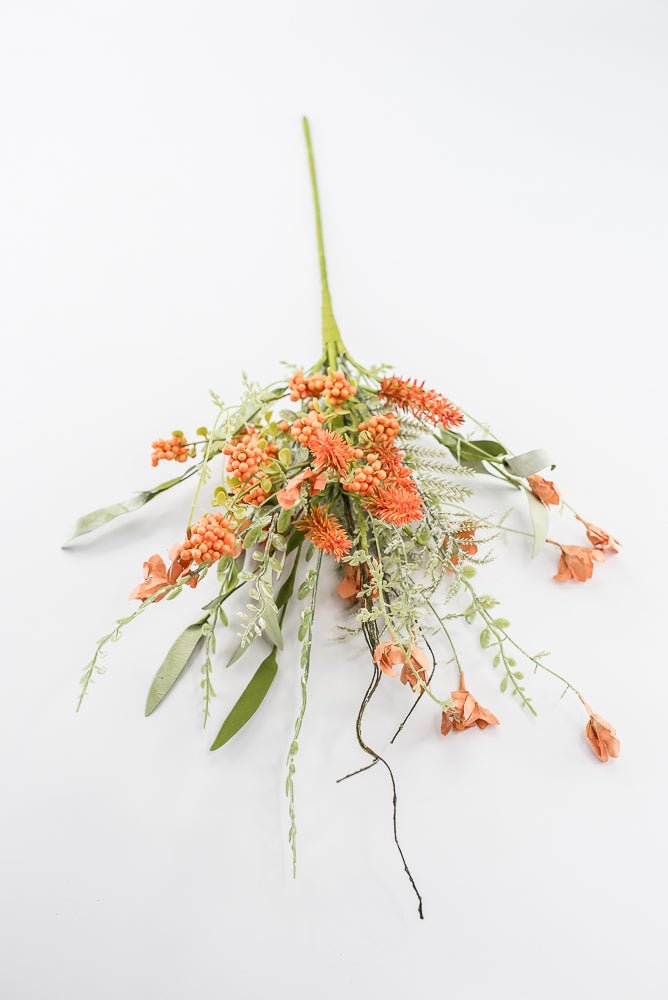 Orange Lavender And Berry Spray - 23" - Greenery MarketArtificial Flora60919-OR