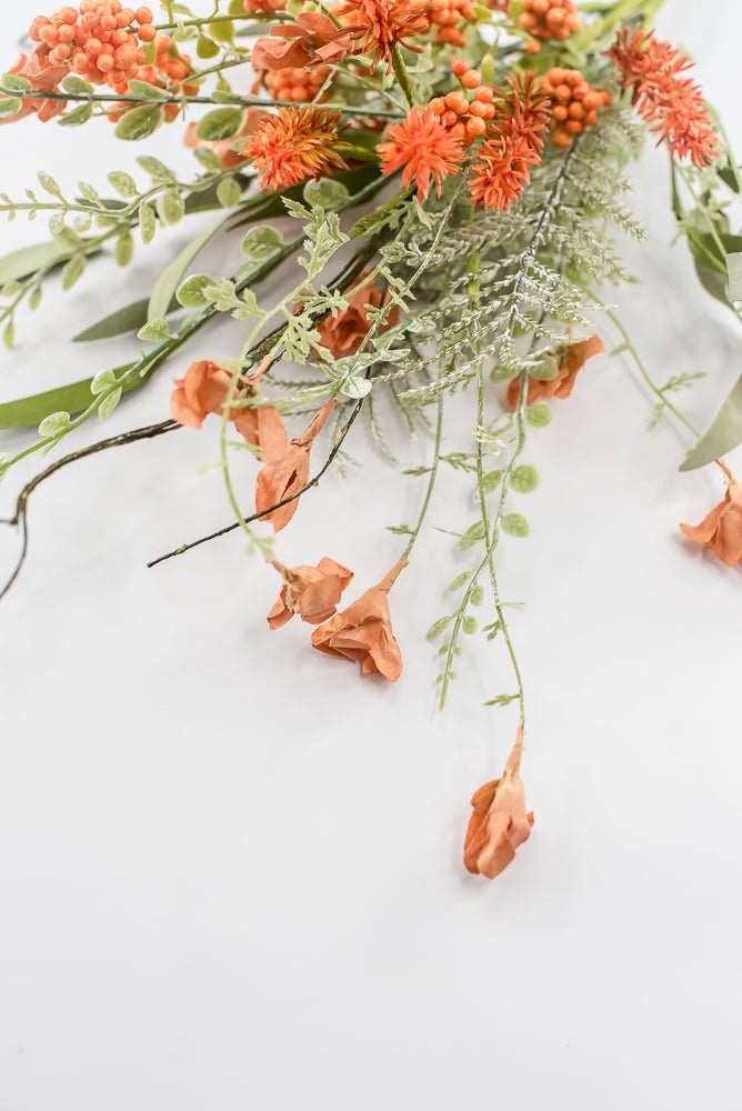Orange Lavender And Berry Spray - 23" - Greenery MarketArtificial Flora60919-OR