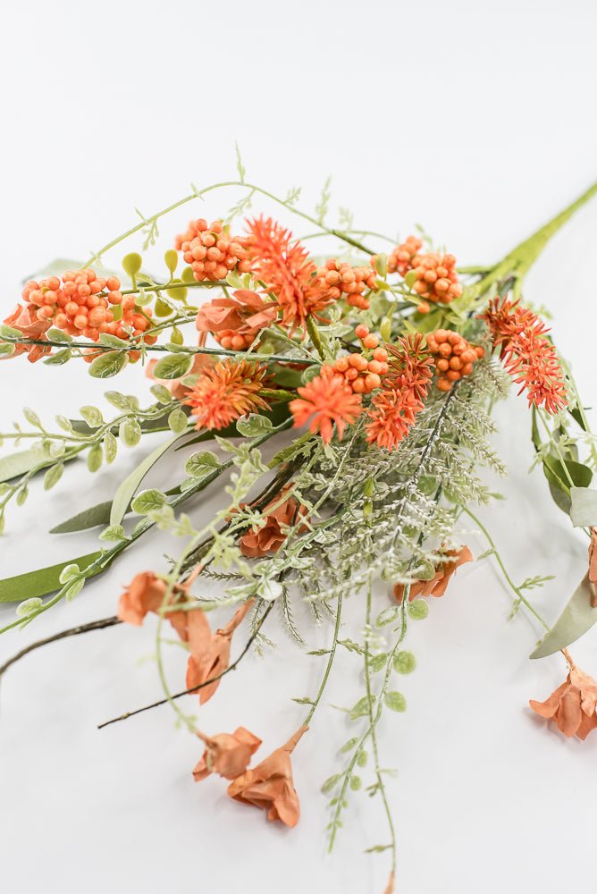 Orange Lavender And Berry Spray - 23" - Greenery MarketArtificial Flora60919-OR