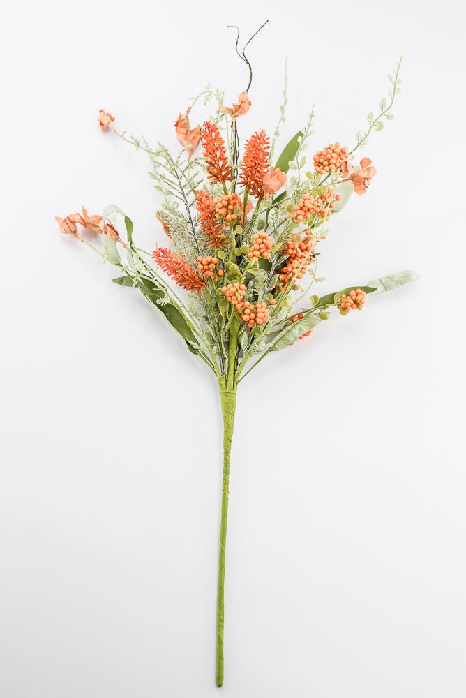 Orange Lavender And Berry Spray - 23" - Greenery MarketArtificial Flora60919-OR