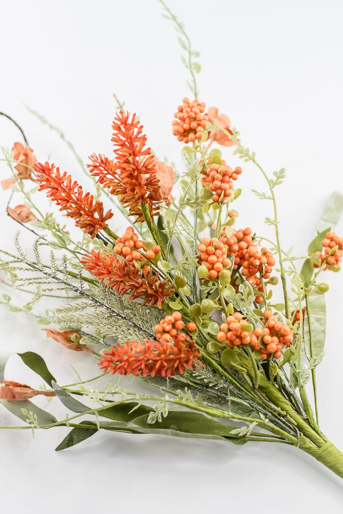Orange Lavender And Berry Spray - 23" - Greenery MarketArtificial Flora60919-OR