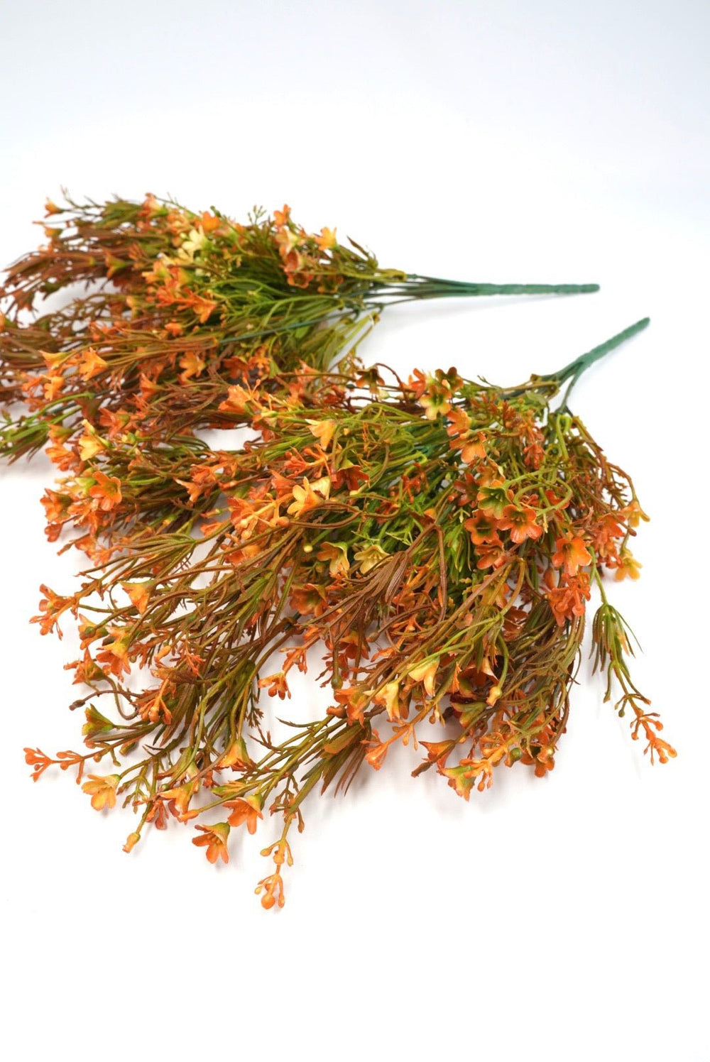 Orange mini flower, greenery x 2 bushes - Greenery Marketgreenery43926