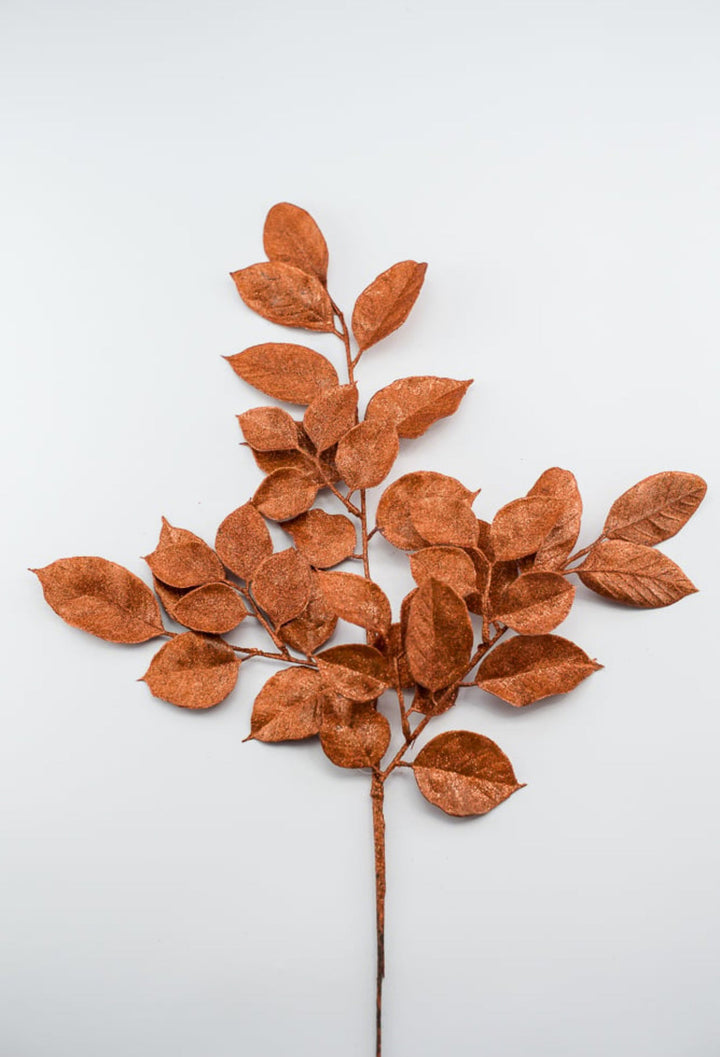 Orange salal leaves spray - Greenery MarketArtificial FloraXS235920