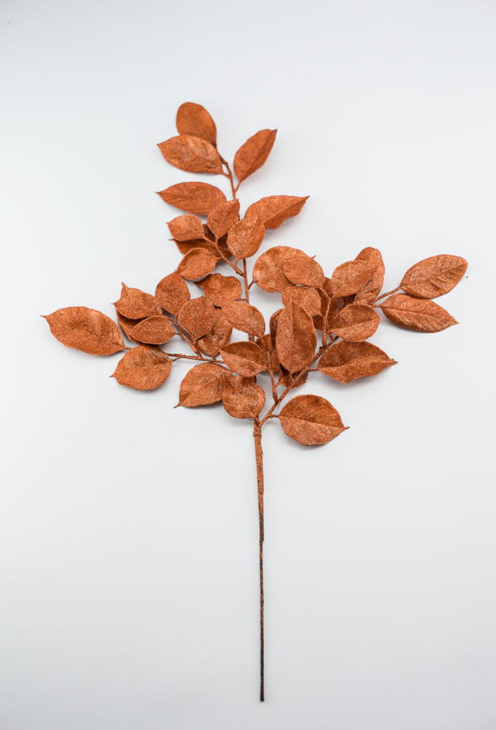 Orange salal leaves spray - Greenery MarketArtificial FloraXS235920