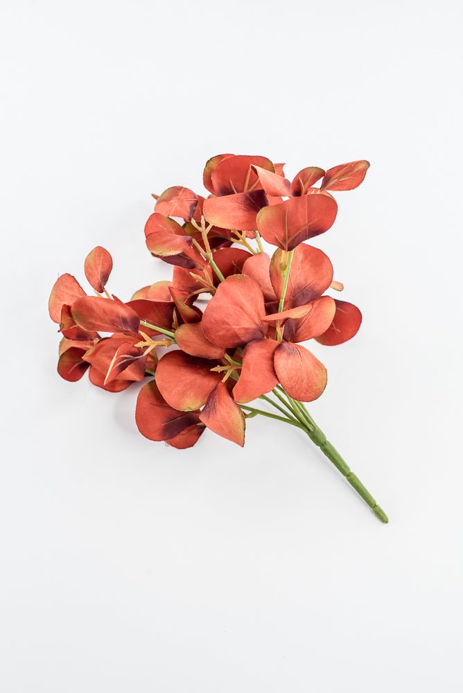 Orange Satin Eucalyptus Mini Bush - 9.5" - Greenery MarketFL7052OG