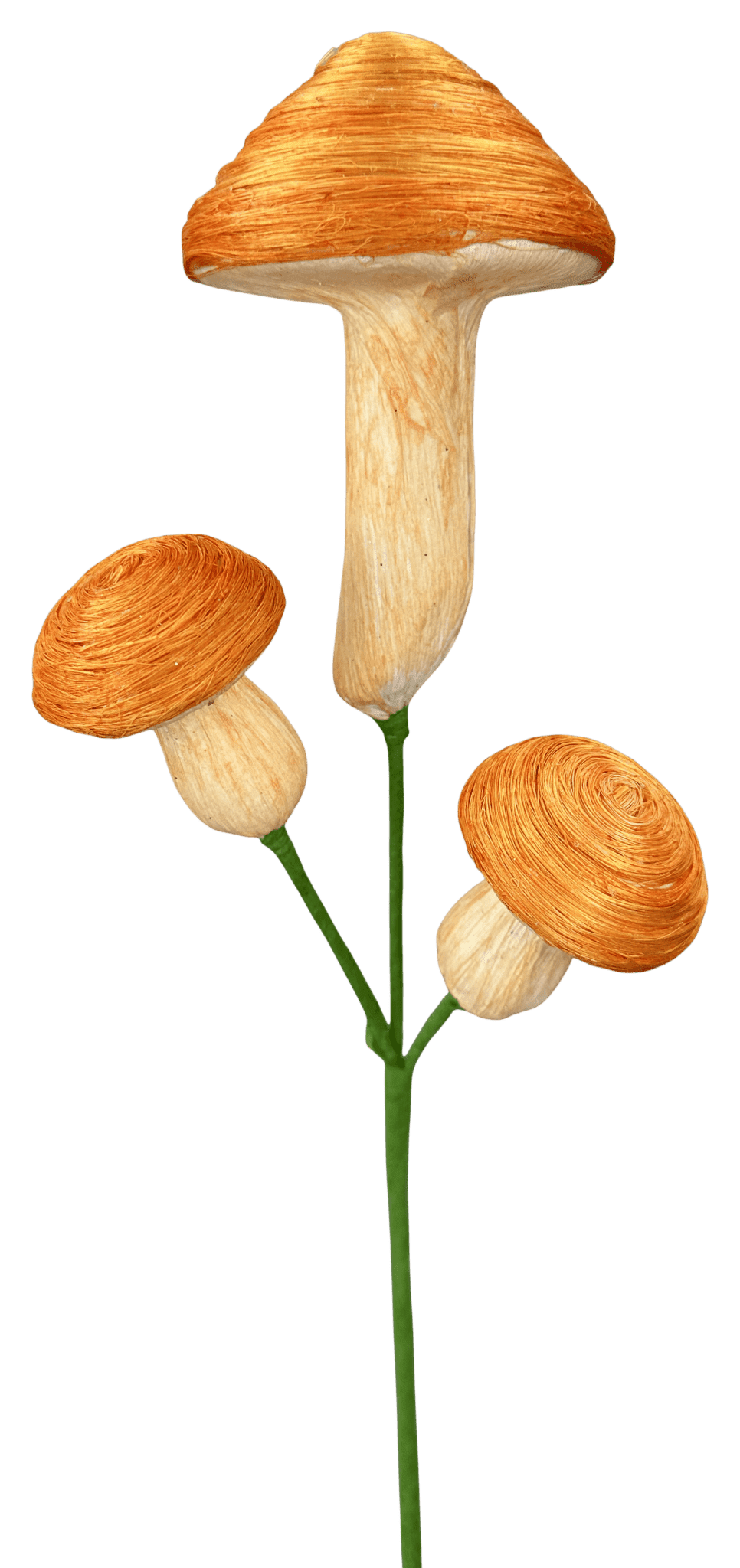Orange Sisal Mushroom Pick - 14" - Greenery Market63935OR