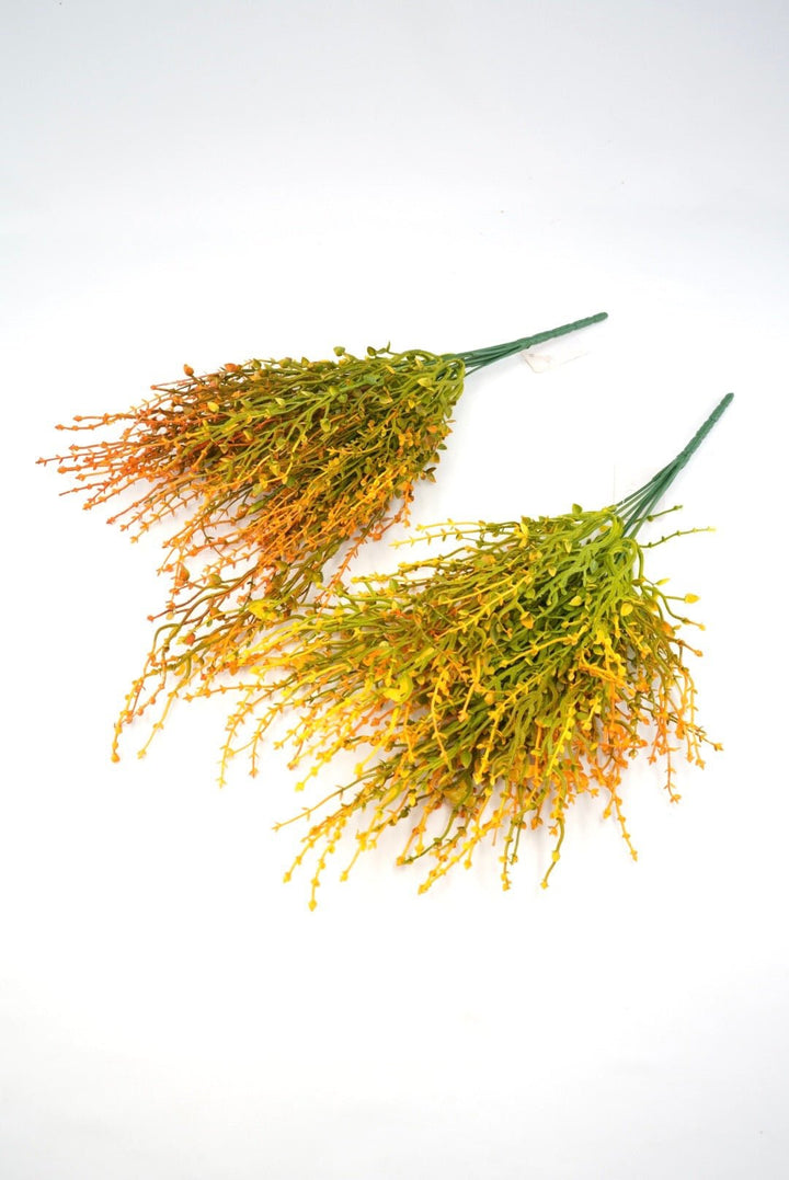 Orange tipped greenery grass bush x 2 bushes - Greenery Marketgreenery43663