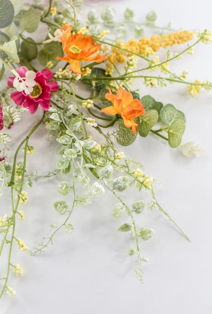 Orange, Yellow, & Beauty Mixed Daisy Berry Spray - 28.5" - Greenery Market40437-ORYELBTY
