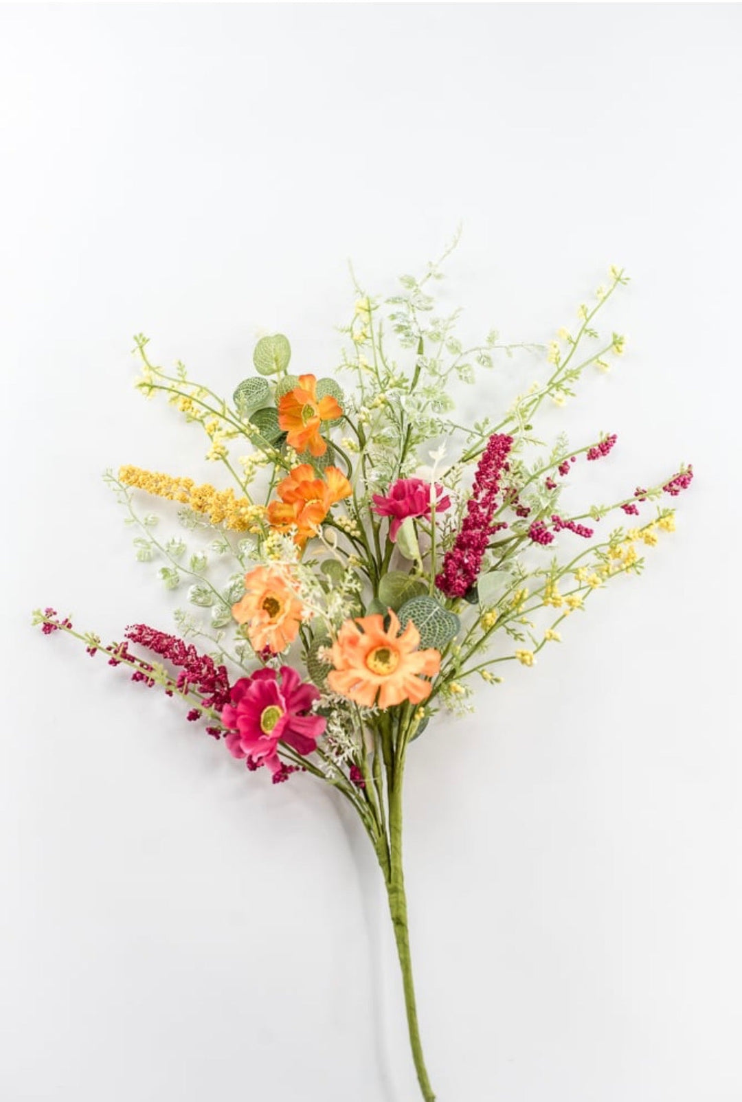 Orange, Yellow, & Beauty Mixed Daisy Berry Spray - 28.5" - Greenery Market40437-ORYELBTY