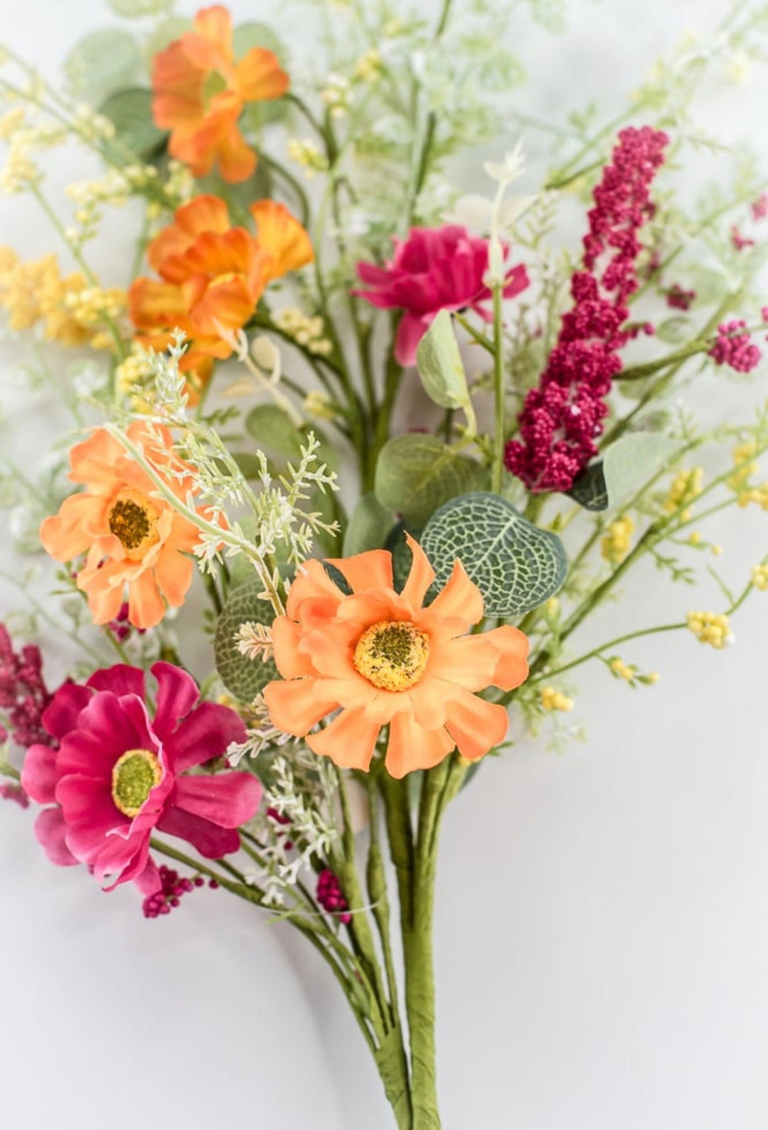 Orange, Yellow, & Beauty Mixed Daisy Berry Spray - 28.5" - Greenery Market40437-ORYELBTY