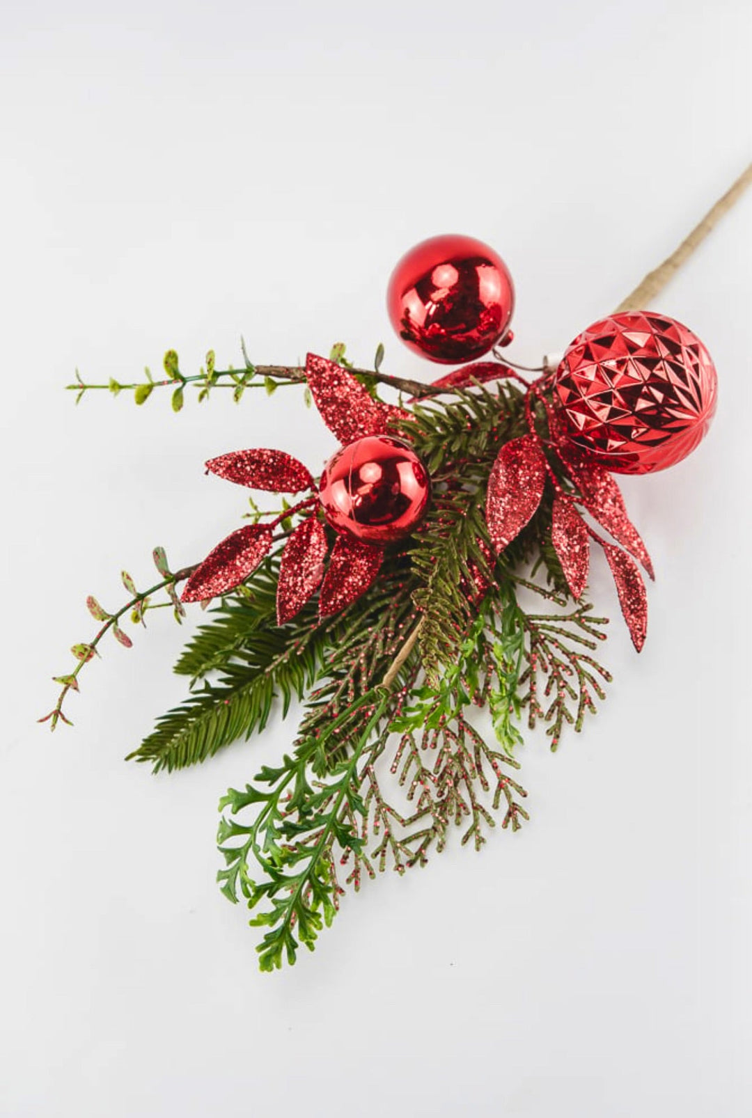 Ornament ball and greenery - red - Greenery MarketgreeneryXg959 - R