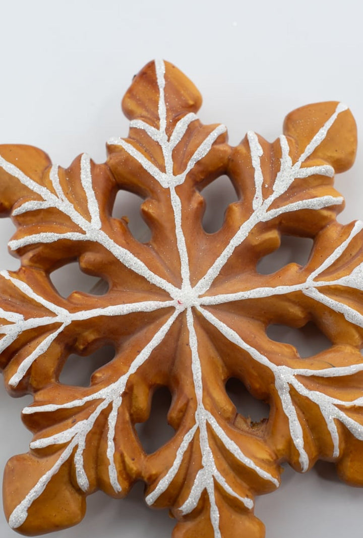Ornament Gingerbread Snowflake - Greenery Market86317BNWT