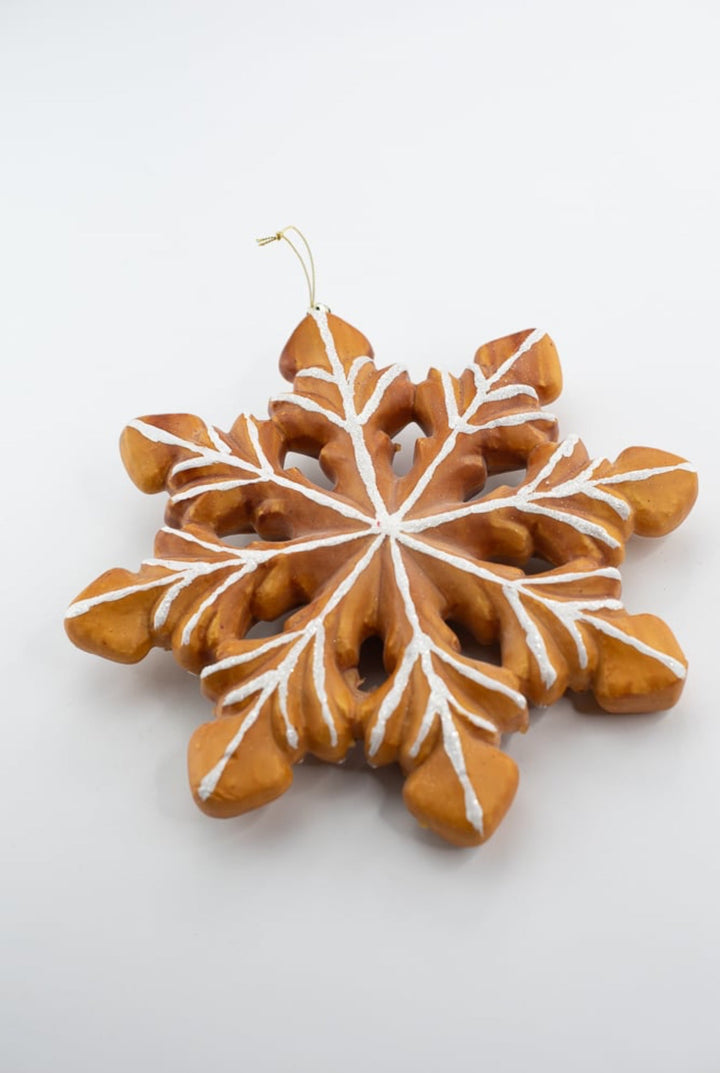 Ornament Gingerbread Snowflake - Greenery Market86317BNWT