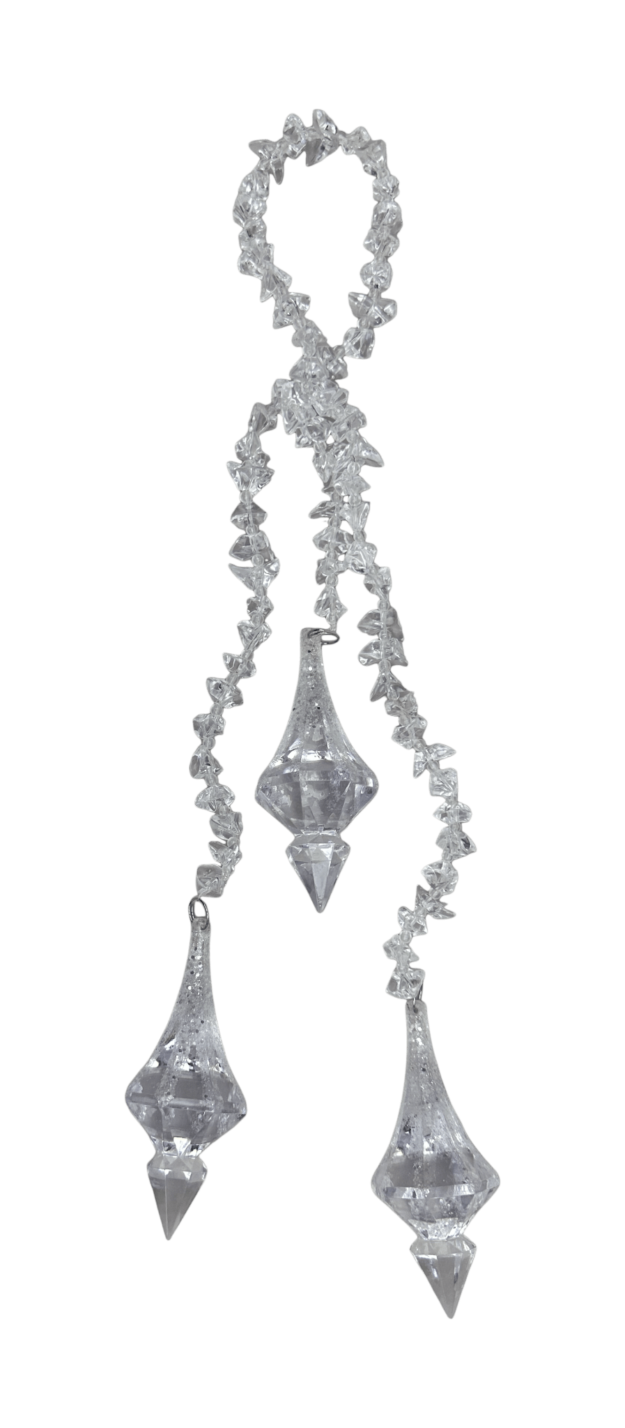 Ornament Hanging Crystal Drop - Greenery Market86543ICE