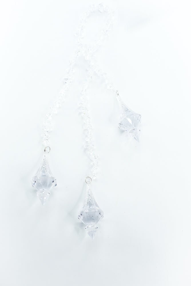Ornament Hanging Crystal Drop - Greenery Market86543ICE