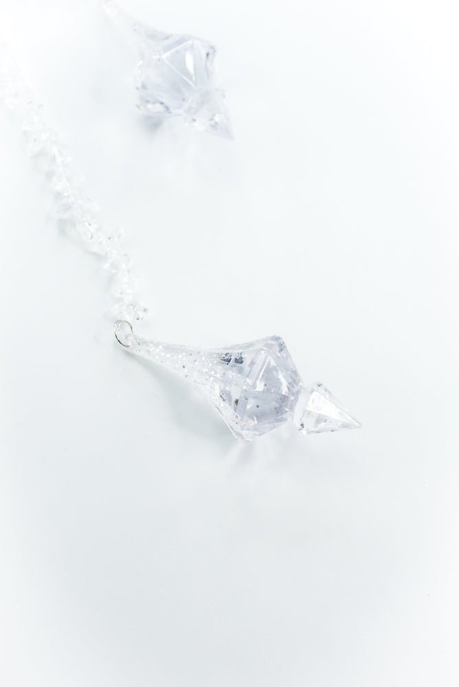 Ornament Hanging Crystal Drop - Greenery Market86543ICE