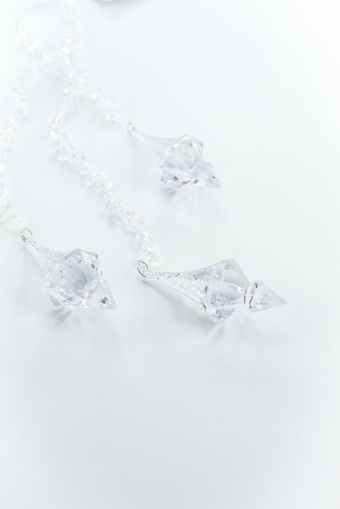 Ornament Hanging Crystal Drop - Greenery Market86543ICE