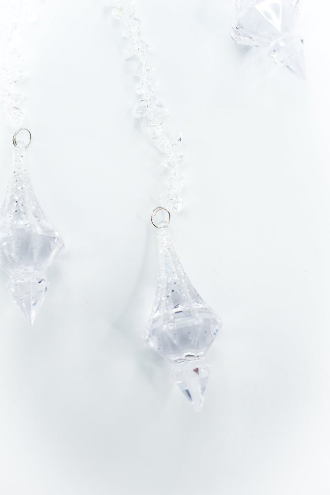 Ornament Hanging Crystal Drop - Greenery Market86543ICE