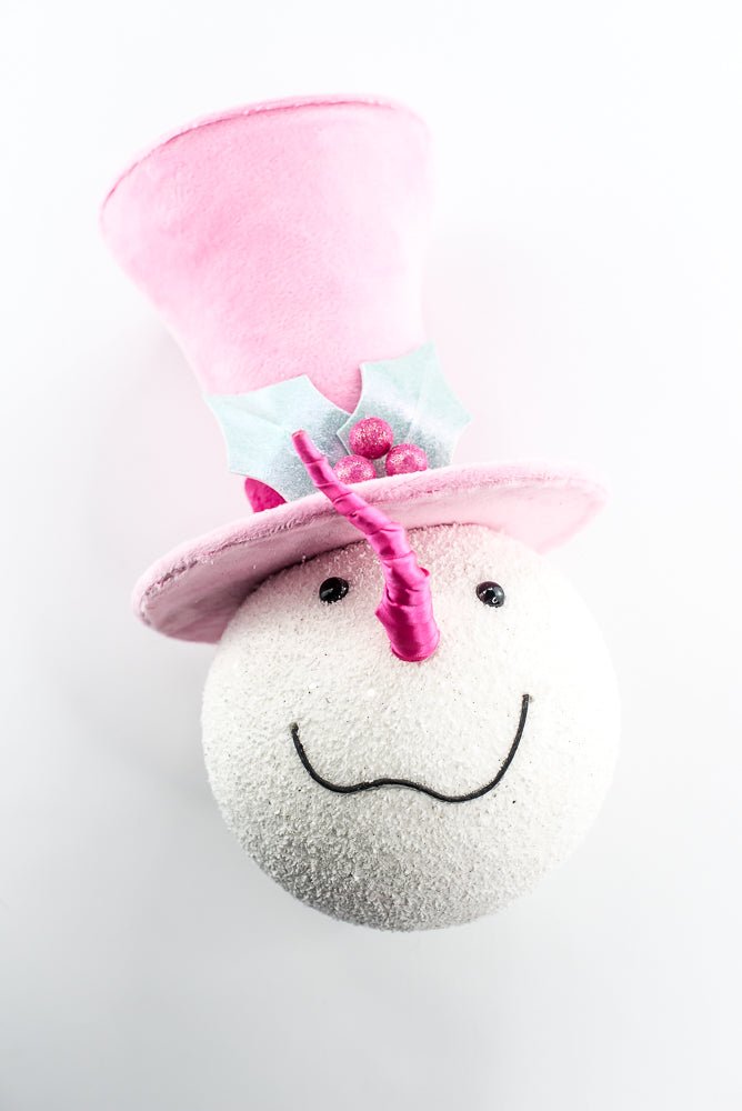 Ornament Snowman with Pink Hat - Greenery Market86536MIPK