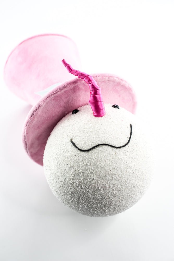 Ornament Snowman with Pink Hat - Greenery Market86536MIPK