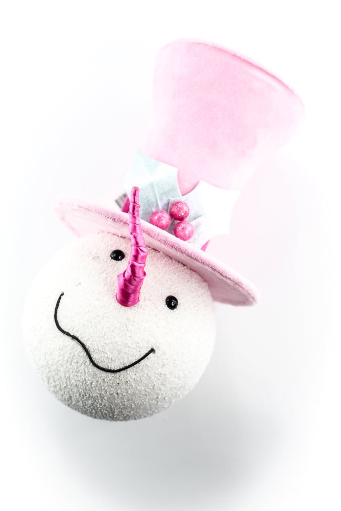 Ornament Snowman with Pink Hat - Greenery Market86536MIPK