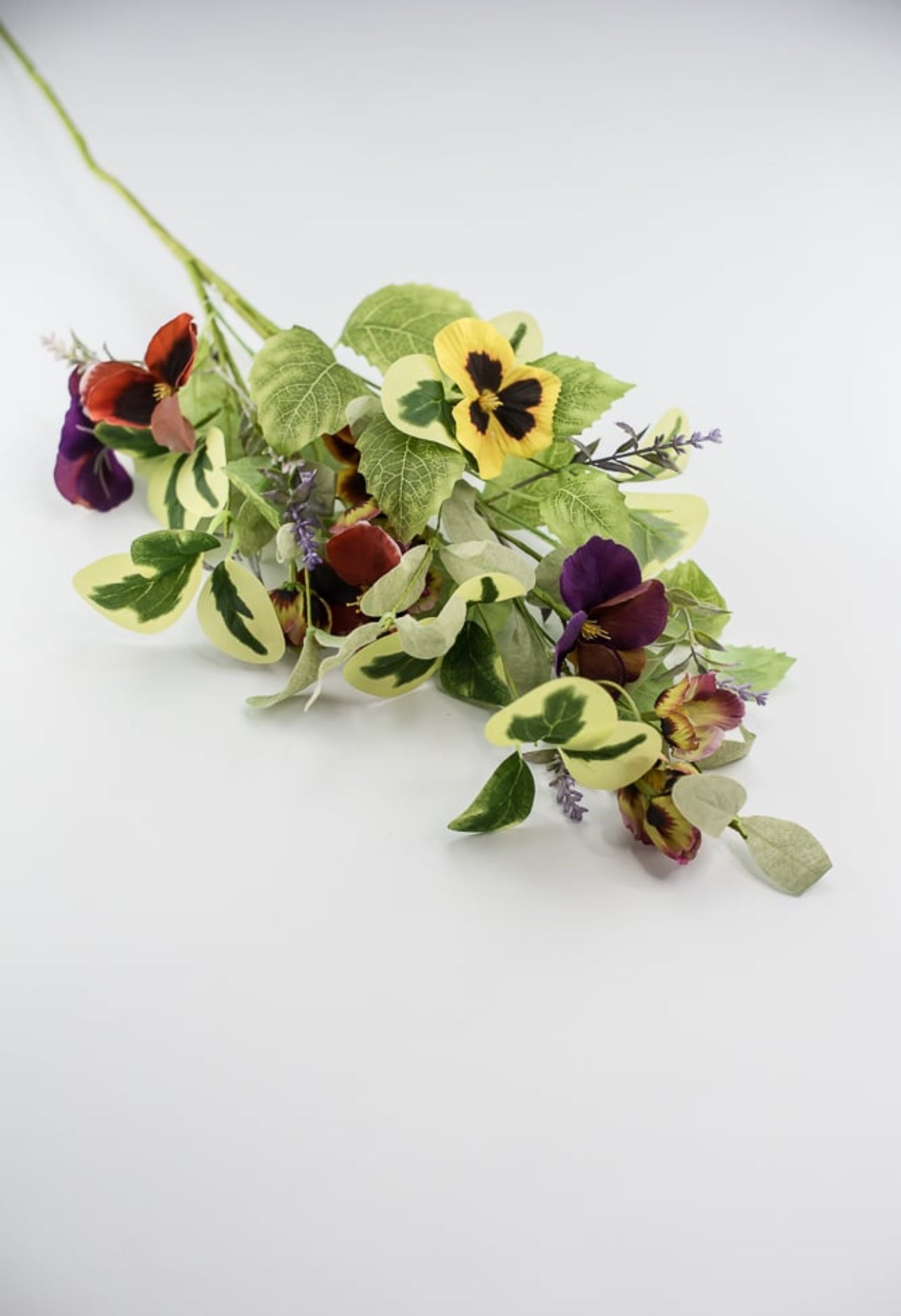 Pansy and greenery spray - Greenery Marketartificial flowers63967