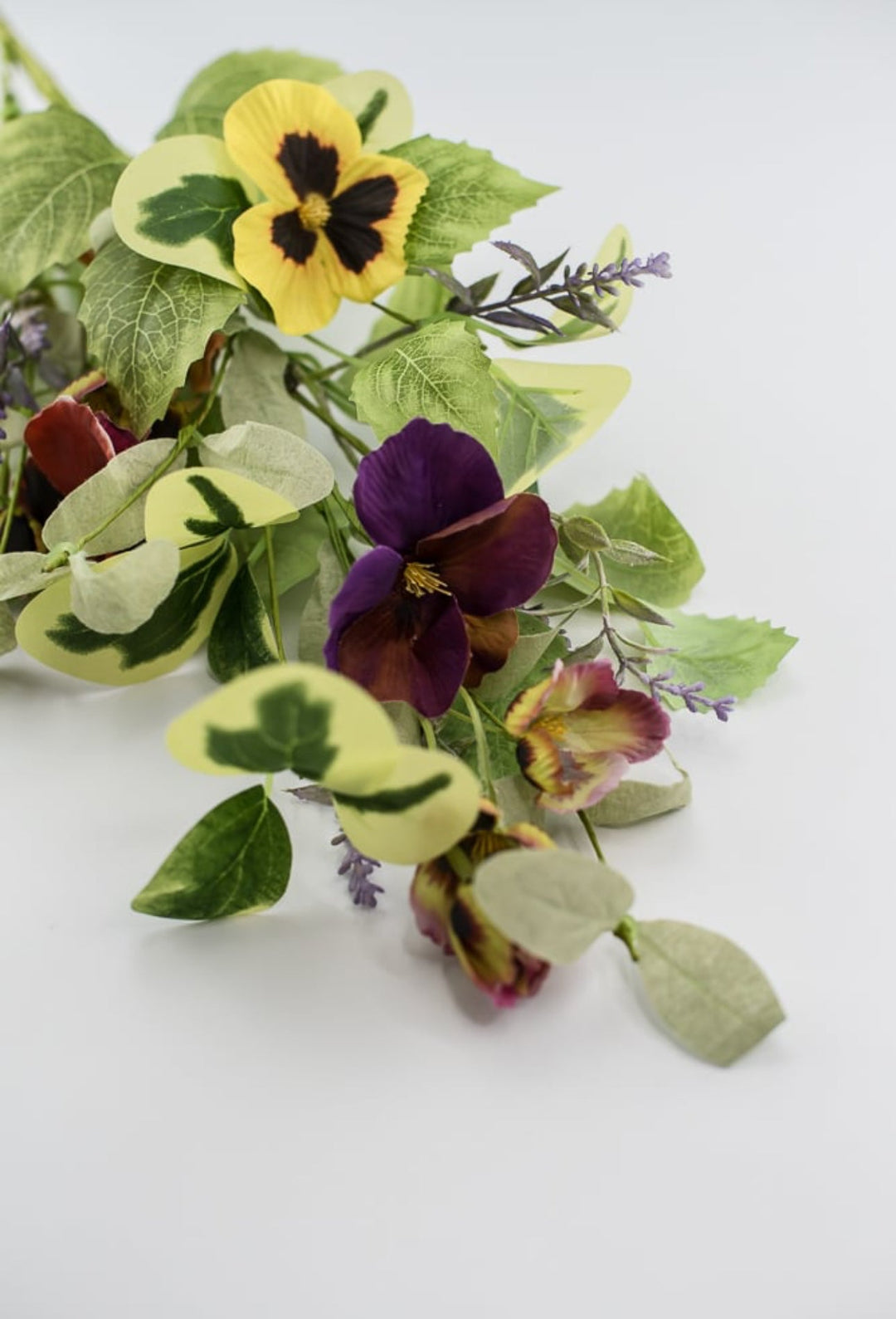 Pansy and greenery spray - Greenery Marketartificial flowers63967