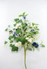 Pansy, violets, and greenery spray - Greenery Marketartificial flowers63997