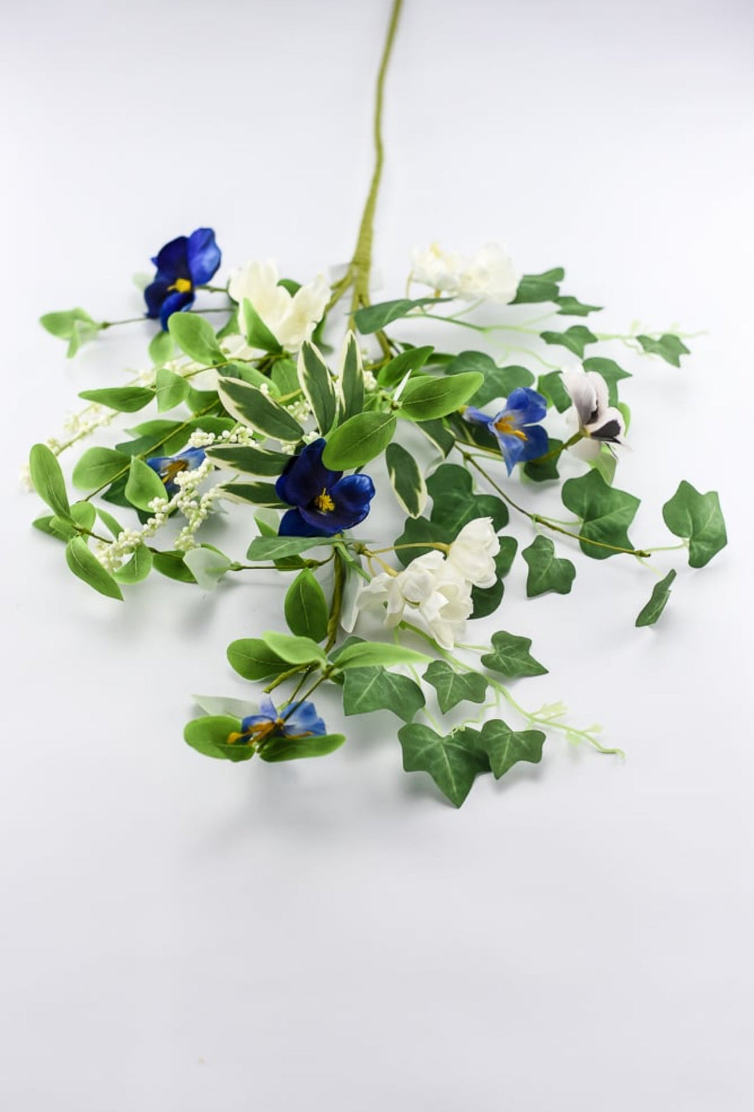 Pansy, violets, and greenery spray - Greenery Marketartificial flowers63997