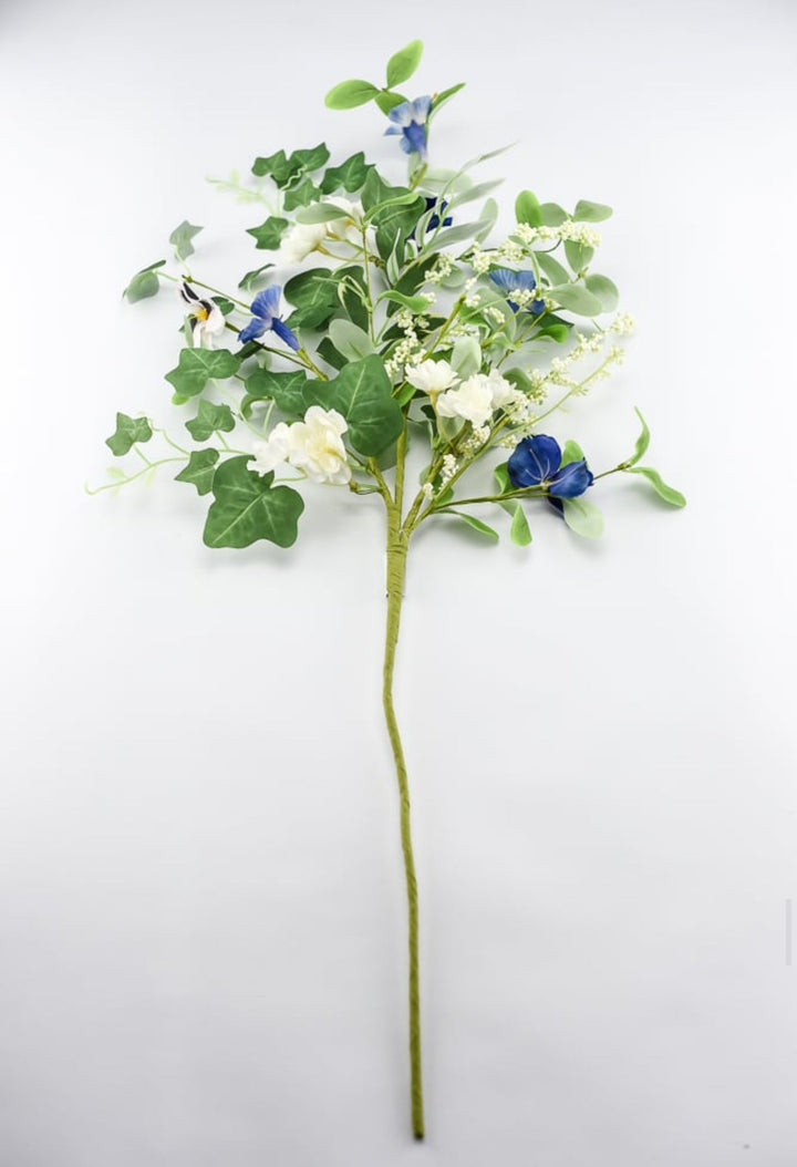 Pansy, violets, and greenery spray - Greenery Marketartificial flowers63997