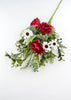 Patriotic Poppy with mixed greenery bush - Greenery Marketartificial flowers62959BU23