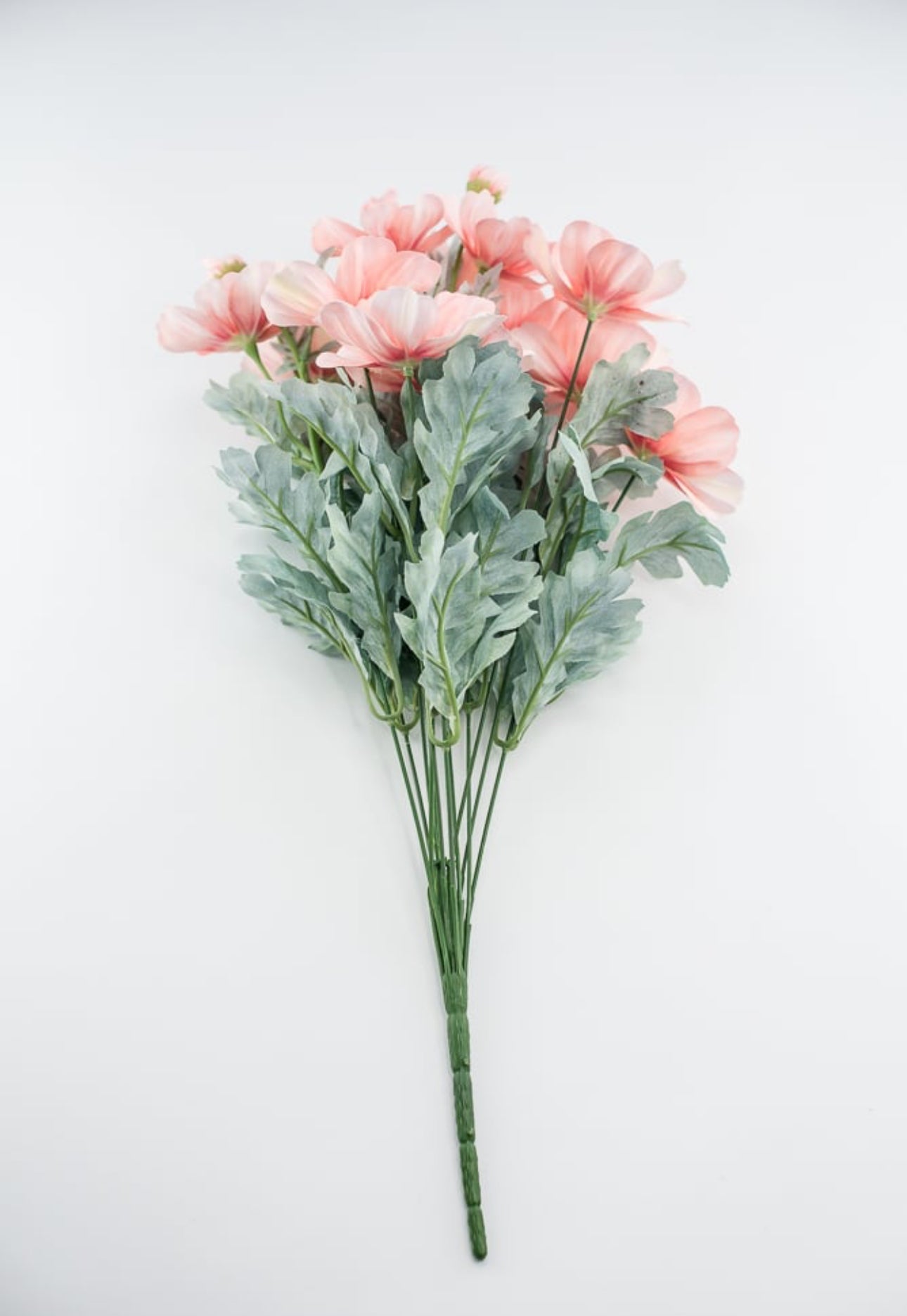 Peach cosmos artificial flower bush - Greenery Market