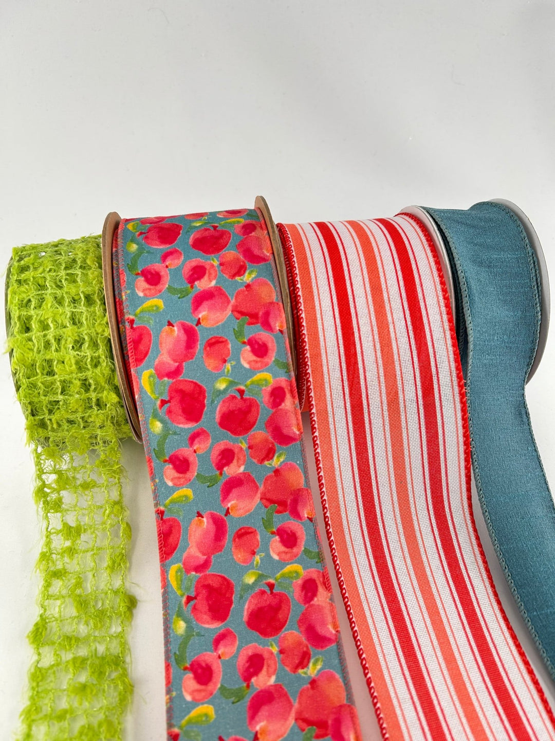 Peaches bow bundle x 4 wired ribbons - Greenery MarketWired ribbonPeachesX4