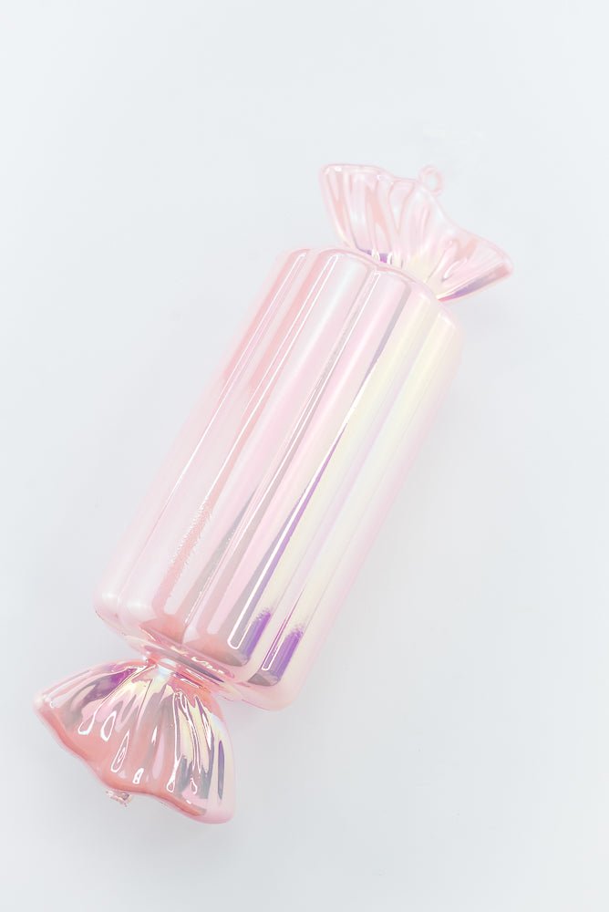 Pearl Pink & Iridescent Candy Ornament Set of 2 - 12" - Greenery MarketXM2213-PE/IR