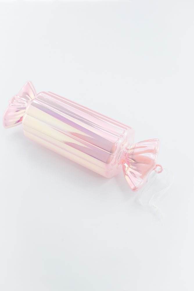Pearl Pink & Iridescent Candy Ornament Set of 2 - 12" - Greenery MarketXM2213-PE/IR