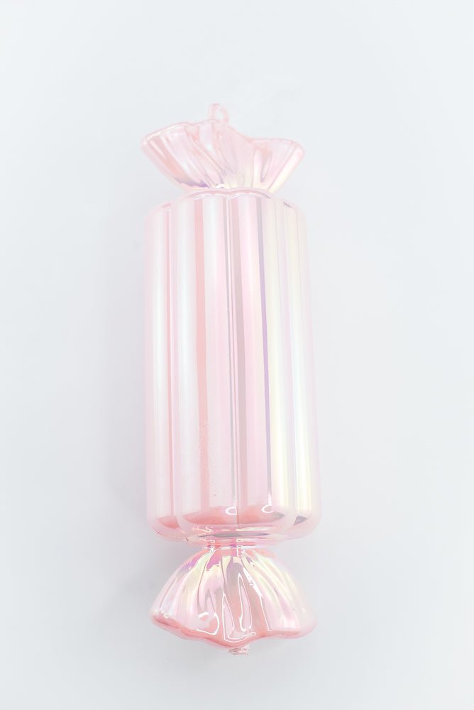 Pearl Pink & Iridescent Candy Ornament Set of 2 - 12" - Greenery MarketXM2213-PE/IR