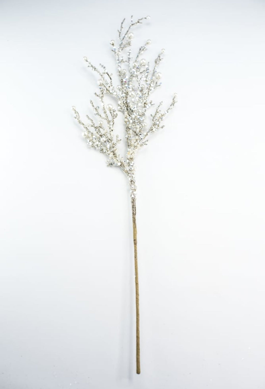 Pearl twig holiday spray - Greenery Market40097 - SILVER