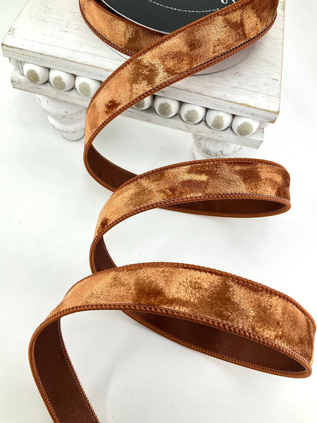 Pecan Silken Farrisilk Wired Ribbon - 1" - Greenery MarketRibbons & TrimRS101-35