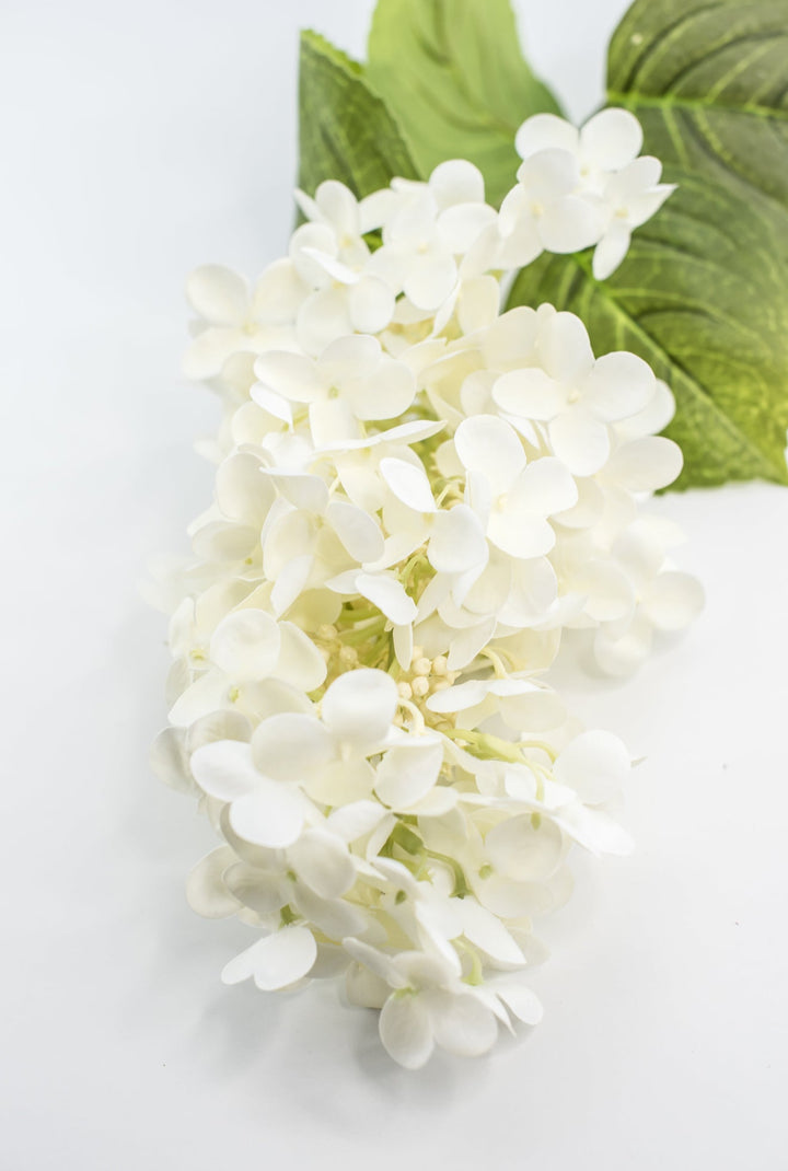 Peegee hydrangea stem - white - real touch - Greenery Market6466 - W