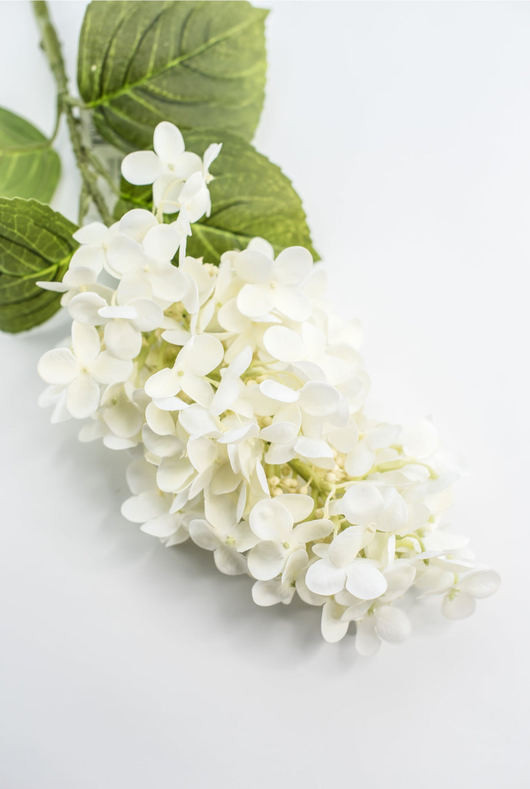 Peegee hydrangea stem - white - real touch - Greenery Market6466 - W