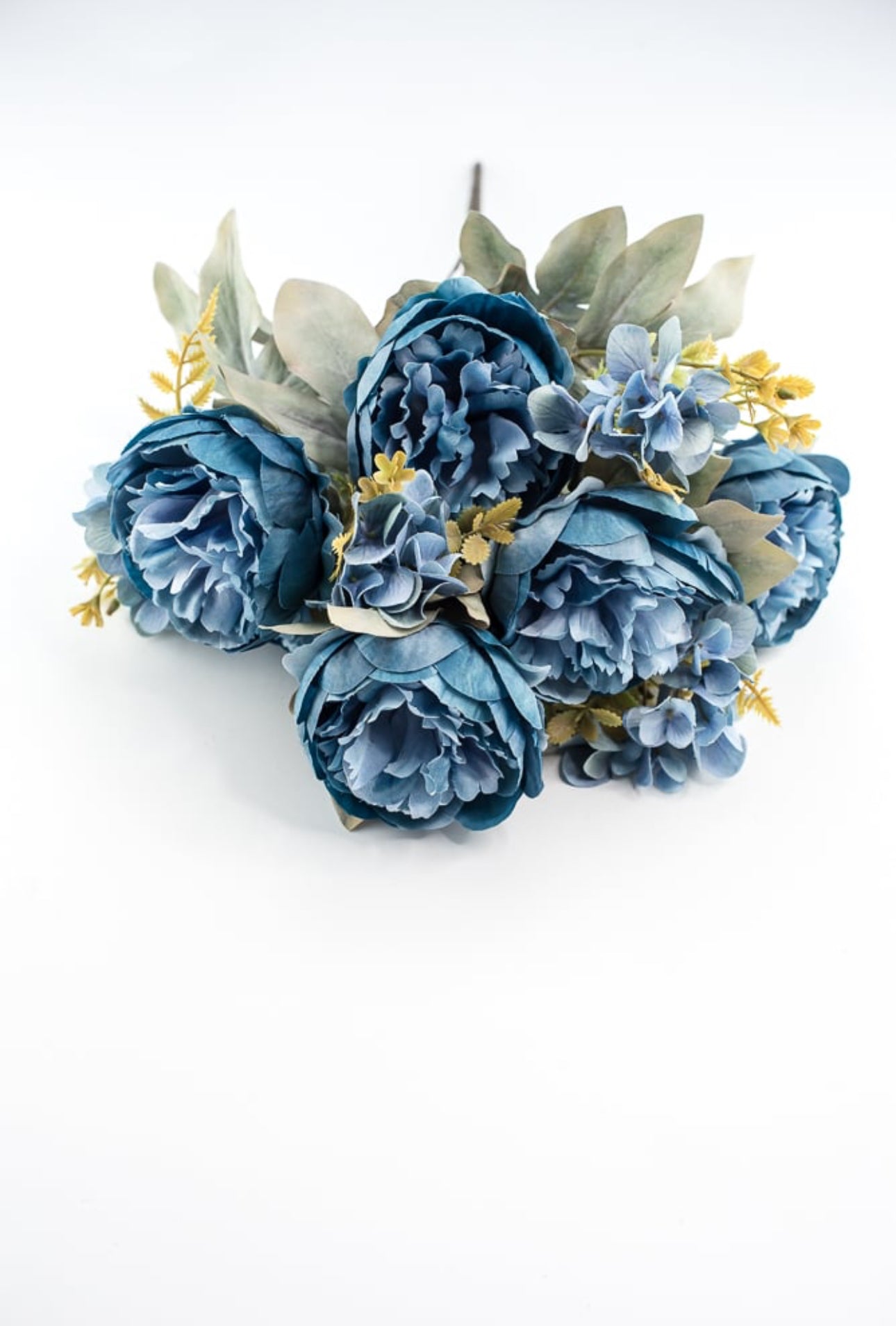 Peony and hydrangea mixed bush - blue - Greenery Market