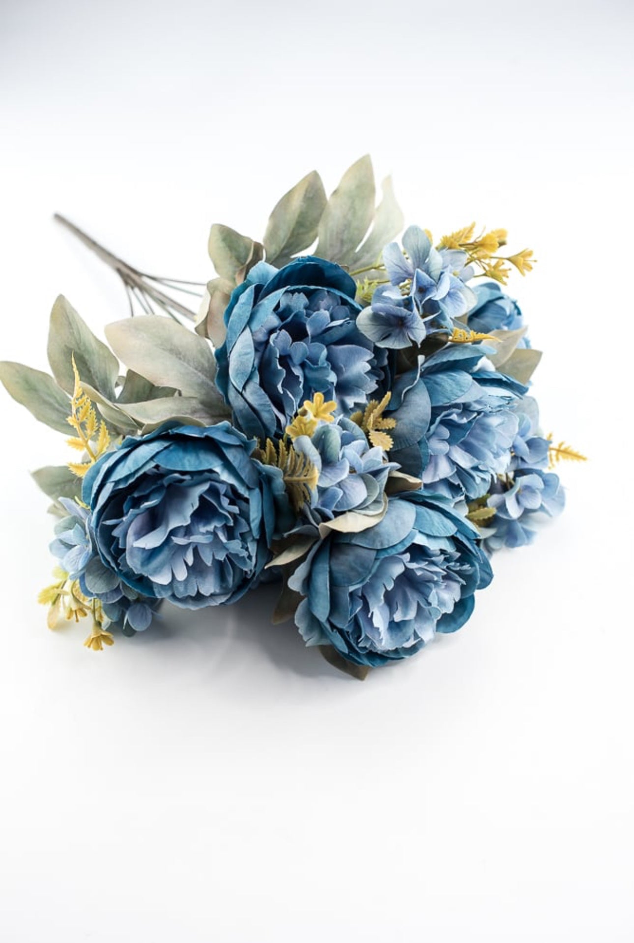 Peony and hydrangea mixed bush - blue - Greenery Market