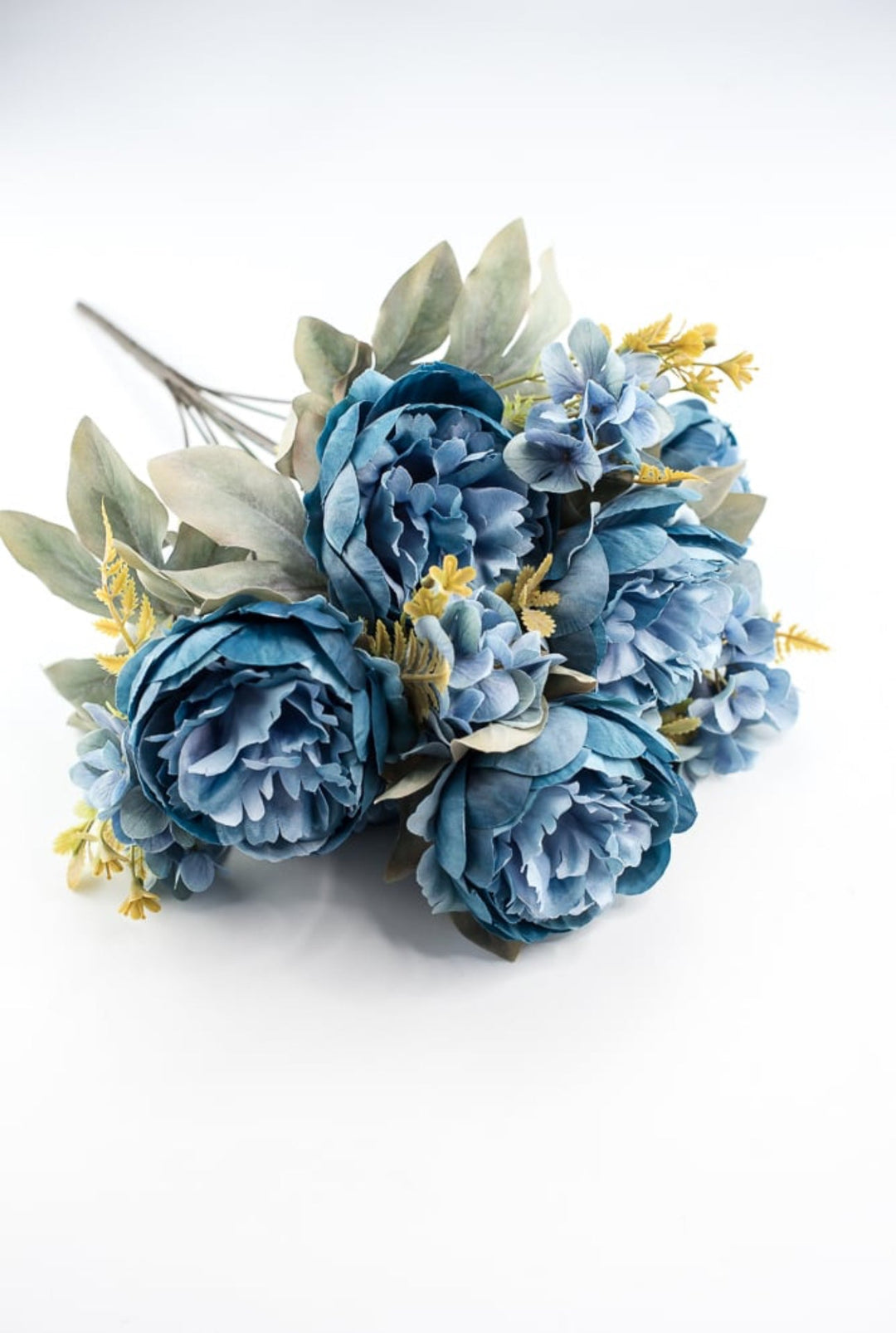 Peony and hydrangea mixed bush - blue - Greenery Market84567 - BL