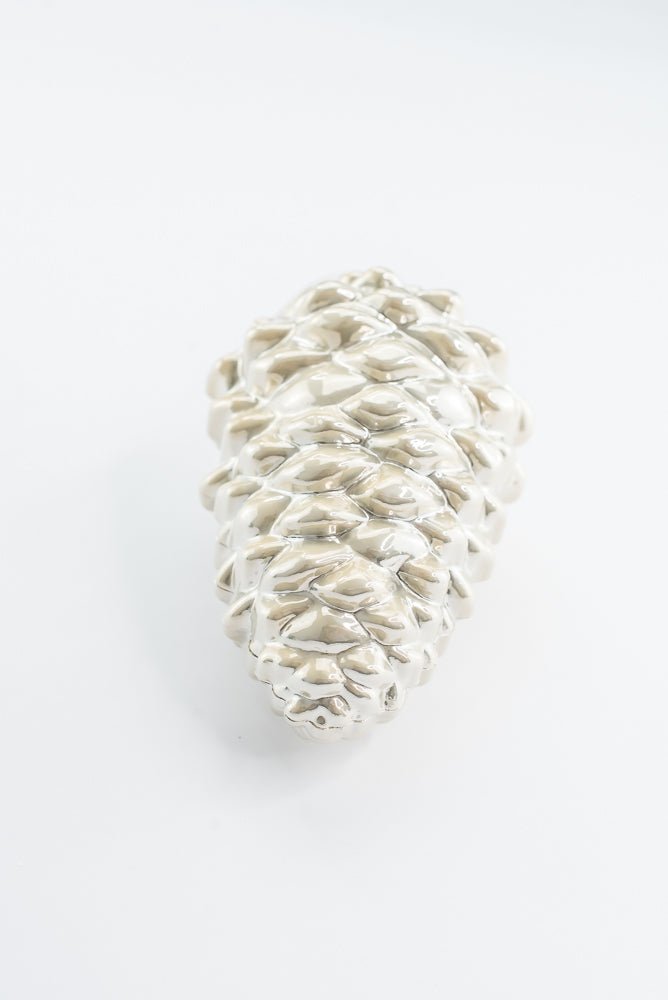 Pewter Ornament Pearlescent Pinecone - 6" - Greenery MarketOrnaments86961PT
