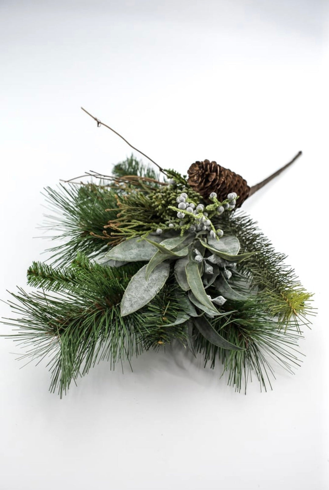 Pine and cedar spray with laurel leaves - Greenery MarketArtificial FloraXX8688