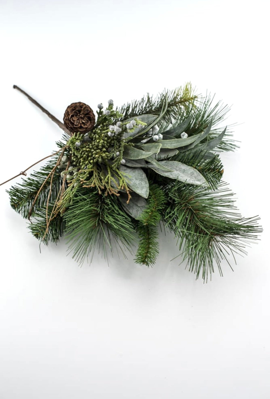 Pine and cedar spray with laurel leaves - Greenery MarketArtificial FloraXX8688