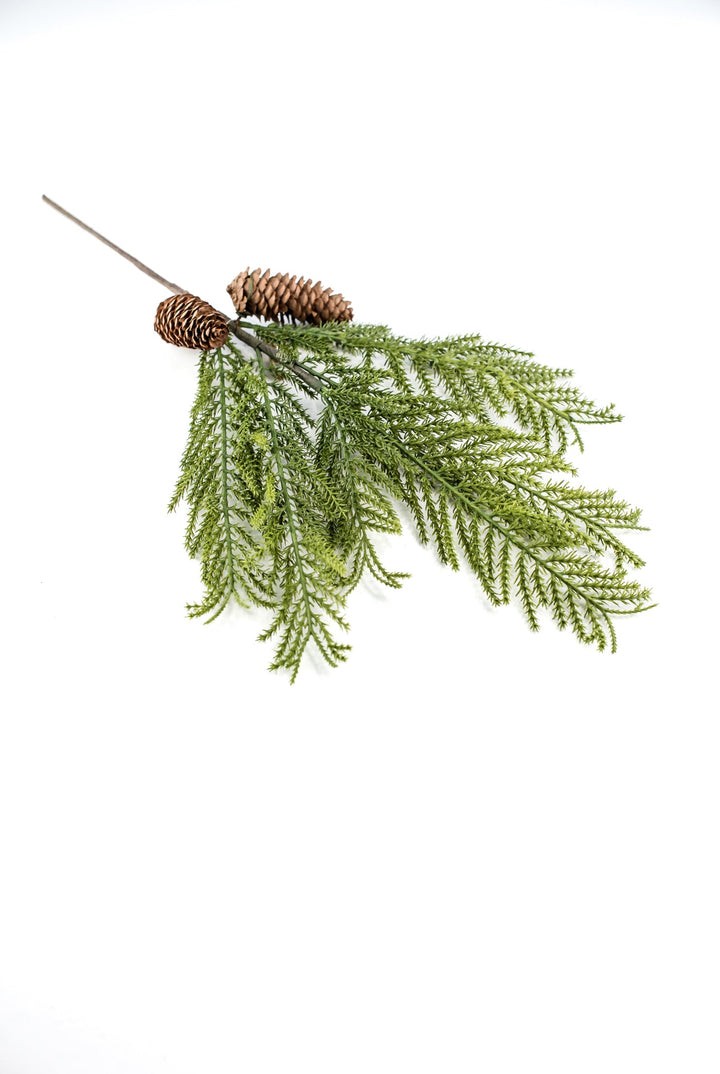 Pine pick with cones - soft touch - Greenery Market215986