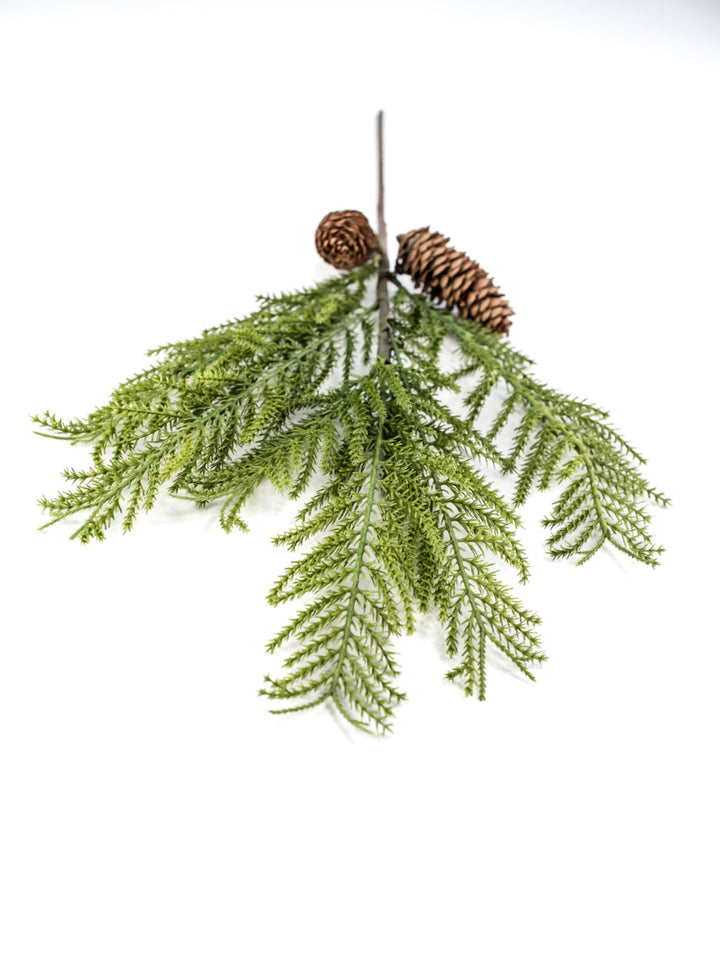 Pine pick with cones - soft touch - Greenery Market215986