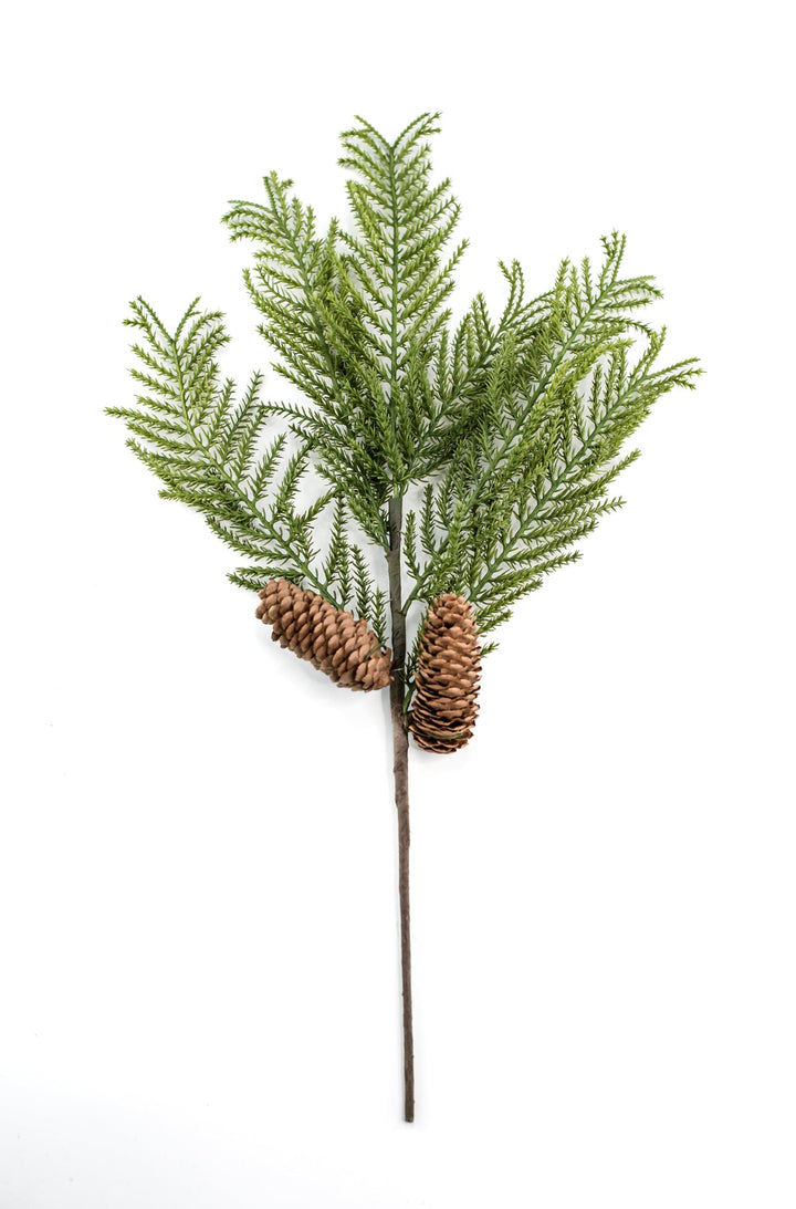 Pine pick with cones - soft touch - Greenery Market215986