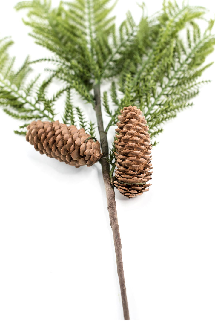 Pine pick with cones - soft touch - Greenery Market215986